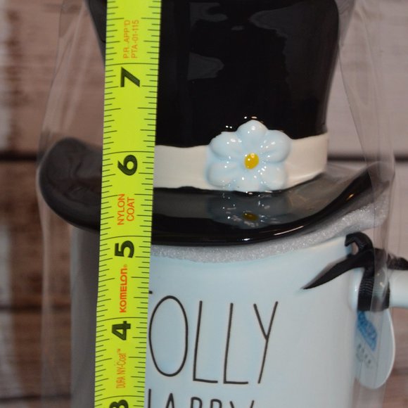 *Final Sale* Rae Dunn Frosty The Snowman Mug with Top Hat Topper Lid NEW - Picture 7 of 8